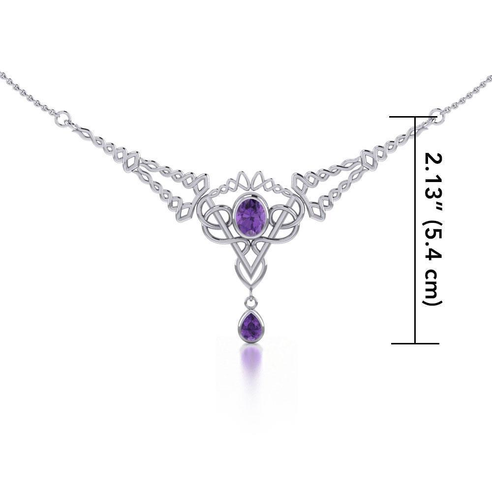 Celtic Knotwork Silver Necklace TN050 Necklace