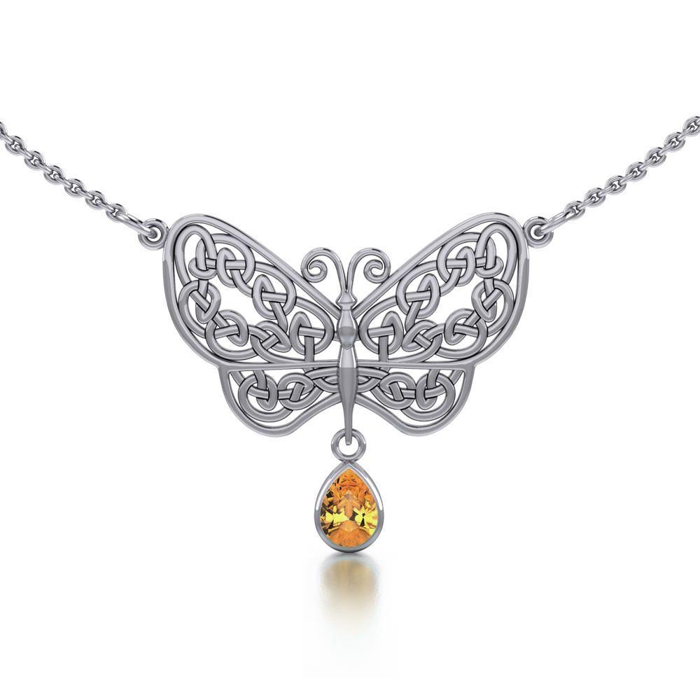 Celtic Knot Butterfly Necklace TN257 Necklace