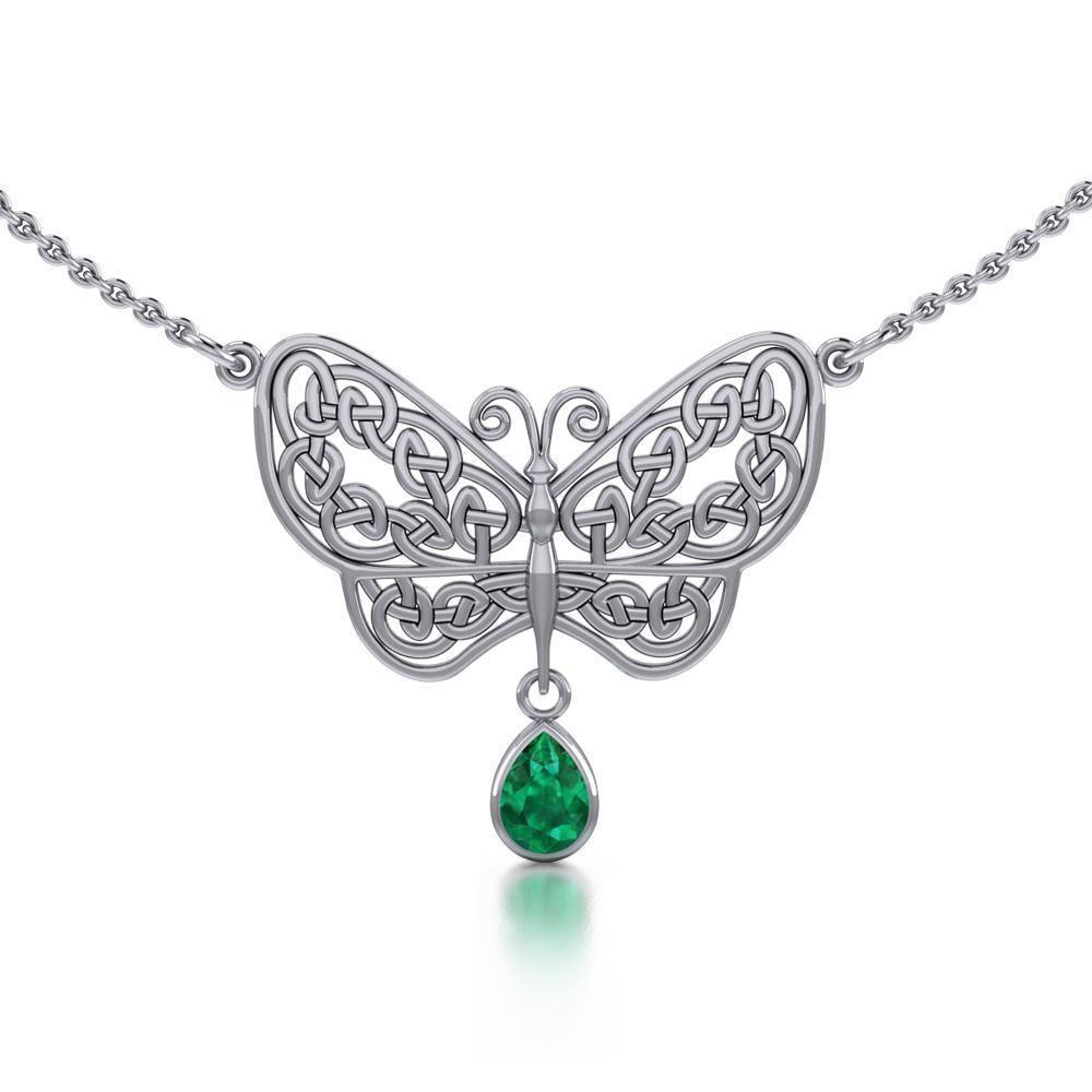 Celtic Knot Butterfly Necklace TN257 Necklace