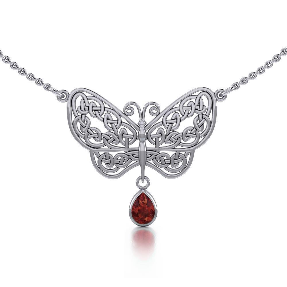Celtic Knot Butterfly Necklace TN257 Necklace