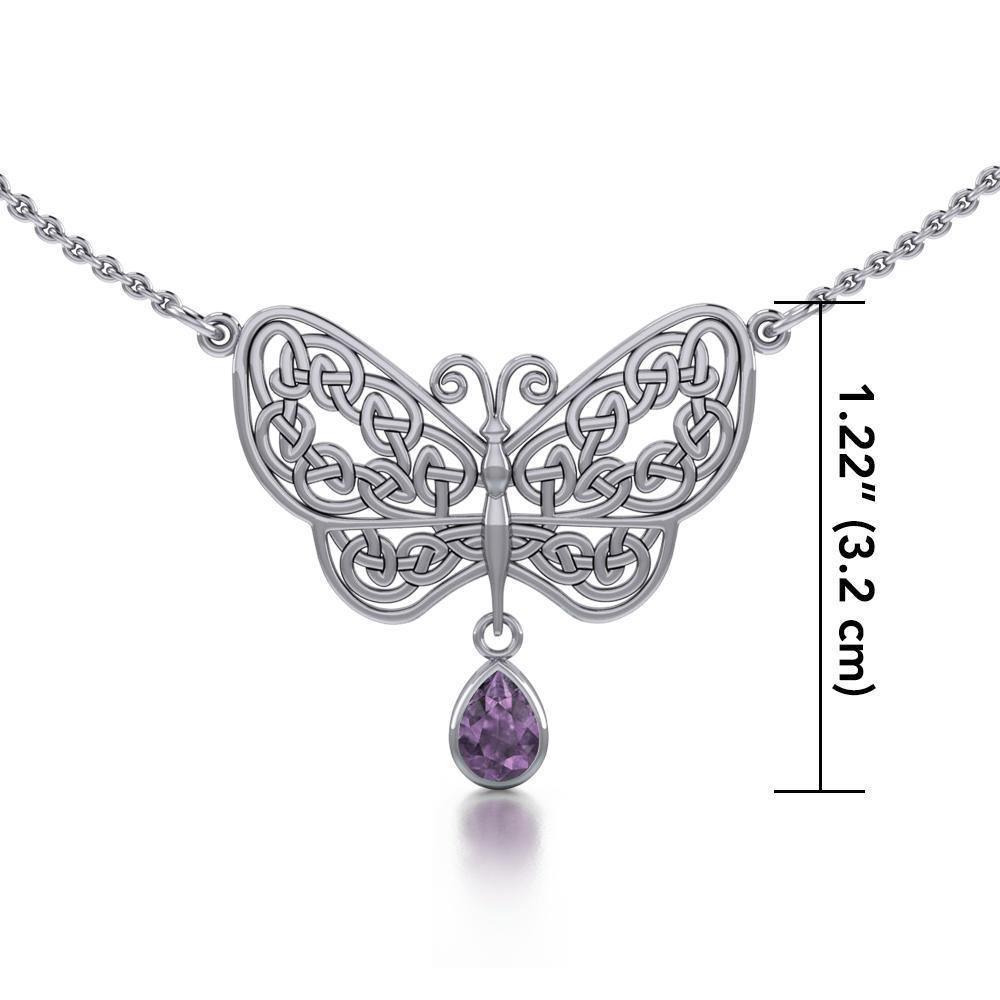 Celtic Knot Butterfly Necklace TN257 Necklace