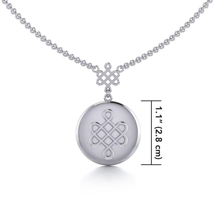 Chinese Mystic Knot Silver Necklace TNC360 Necklace