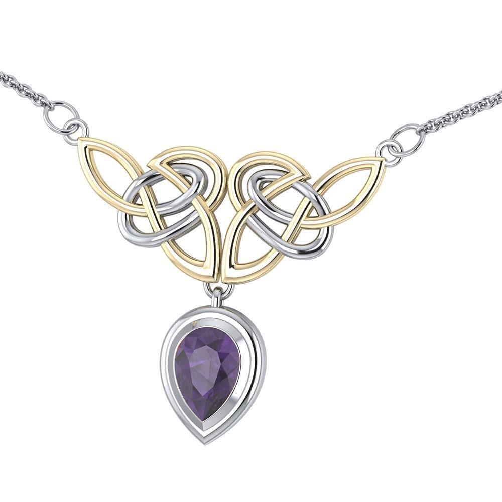 Live in the eternity beyond existence ~ Celtic Knotwork Sterling Silver Necklace Jewelry TNV132 Necklace