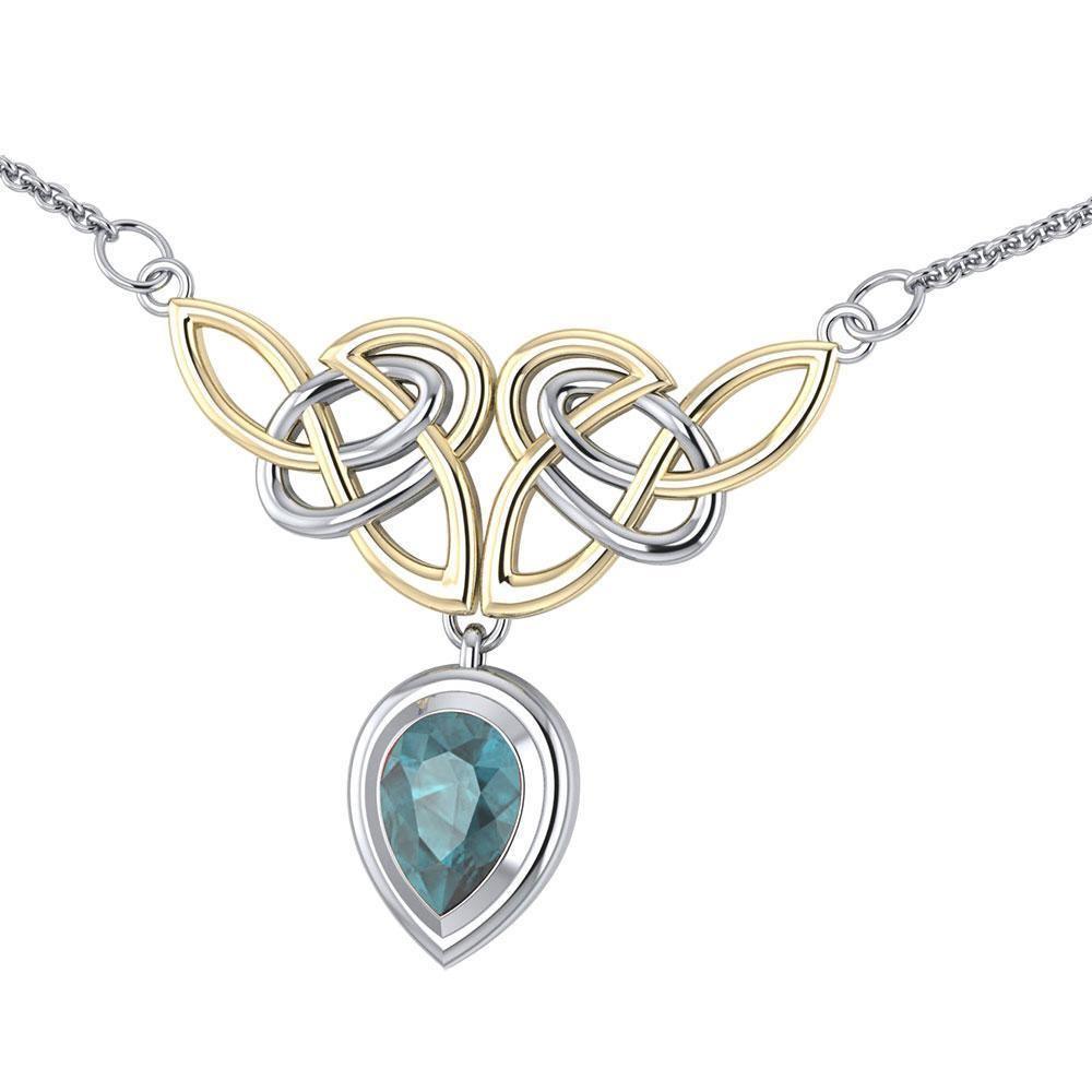 Live in the eternity beyond existence ~ Celtic Knotwork Sterling Silver Necklace Jewelry TNV132 Necklace