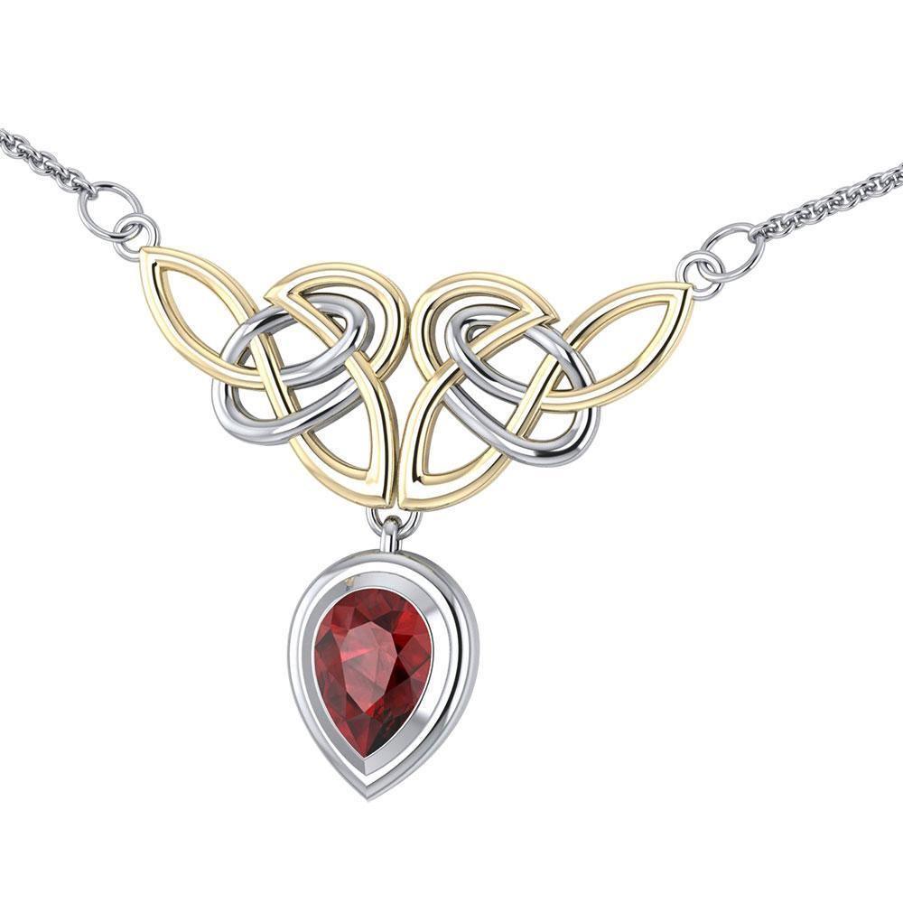 Live in the eternity beyond existence ~ Celtic Knotwork Sterling Silver Necklace Jewelry TNV132 Necklace