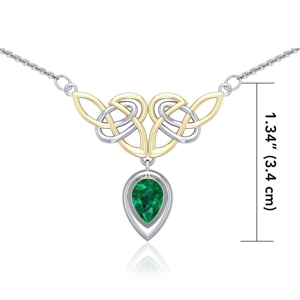 Live in the eternity beyond existence ~ Celtic Knotwork Sterling Silver Necklace Jewelry TNV132 Necklace