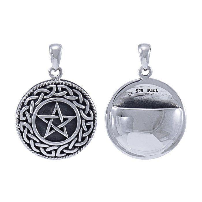 Aromatherapy Solid Pentagram Pomander Sterling Silver Pendant TP1104 Pendant