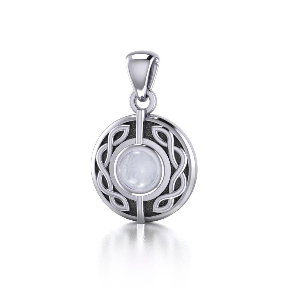 Beyond a limitless possibility ~ Sterling Silver Celtic Knotwork Pendant Jewelry with Gemstone TP1176 Pendant
