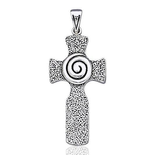 Celtic Cross Swirl Silver Pendant TP1560 Pendant