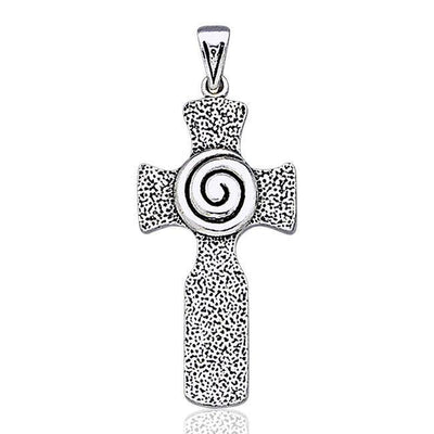 Celtic Cross Swirl Silver Pendant TP1560 Pendant