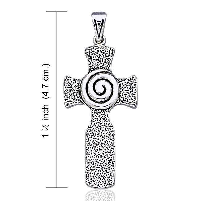 Celtic Cross Swirl Silver Pendant TP1560 Pendant
