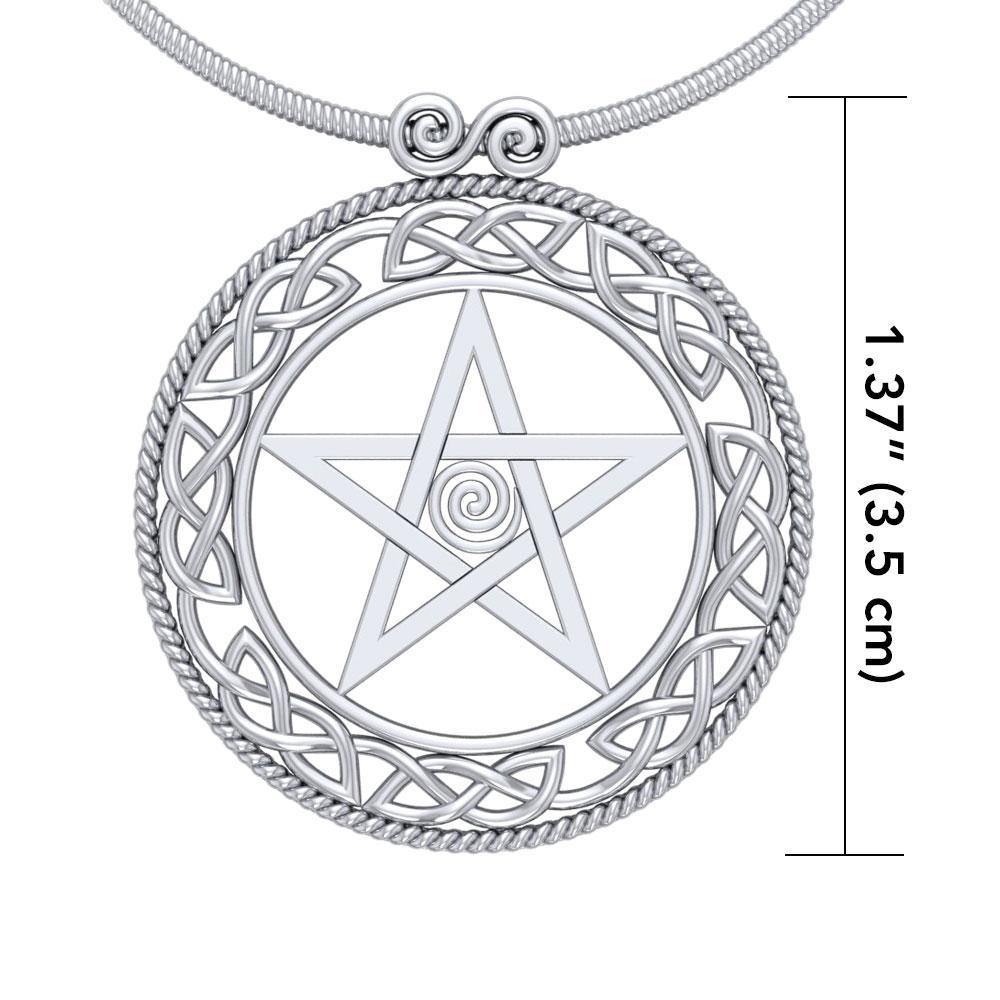 Silver Pentagram Pentacle Pendant TP464 Pendant