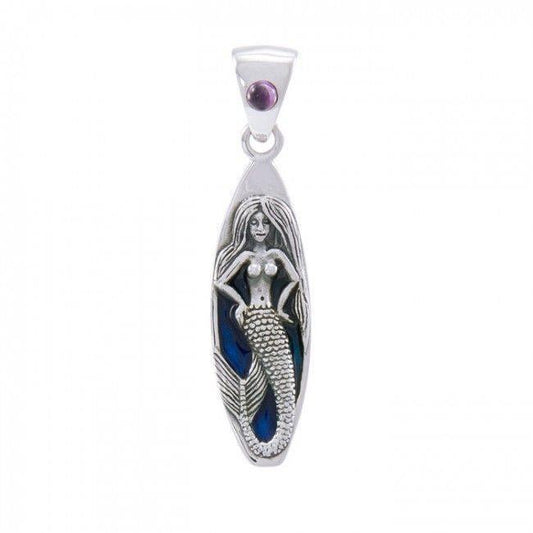 Sea Mistress On Surf Silver Pendant TPD077 Pendant