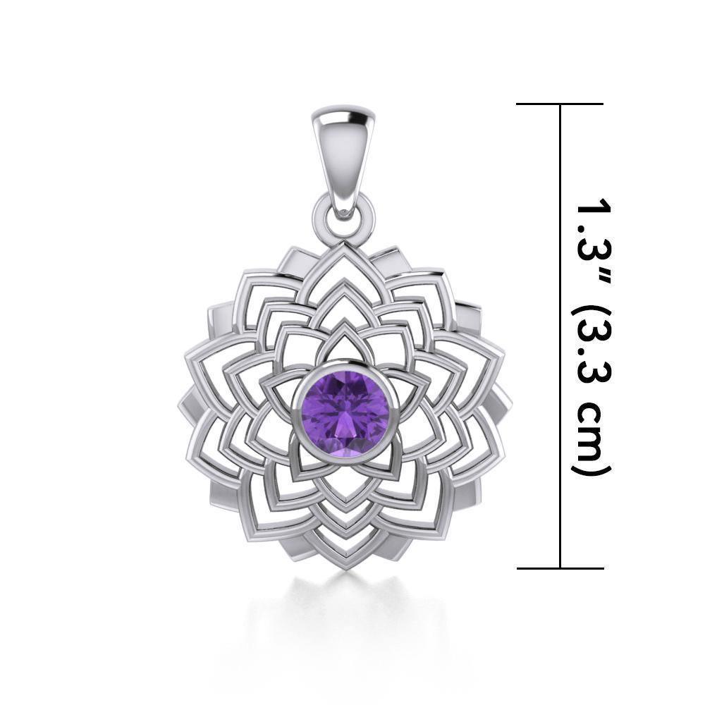 Sahasrara Crown Chakra Silver Pendant TPD1973 Pendant
