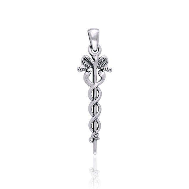 Caduceus Sterling Silver Pendant TPD2852 Pendant