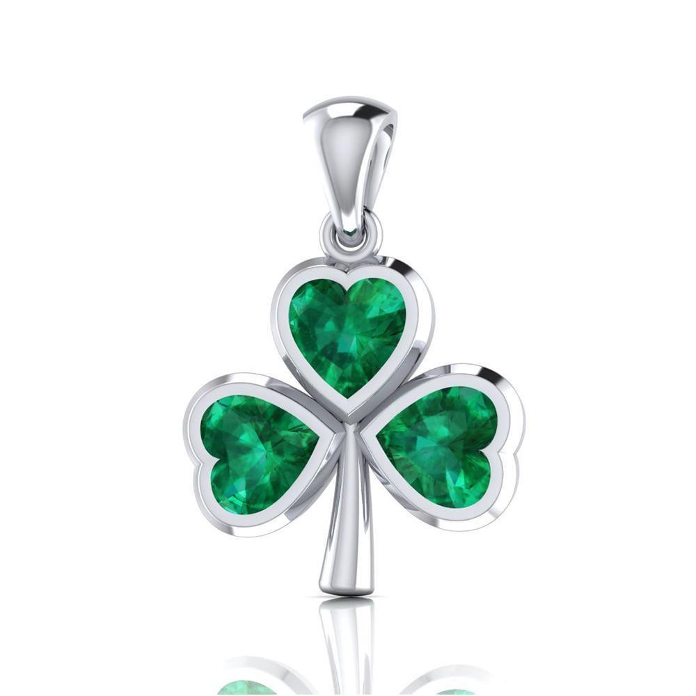 Shamrock Small Silver Pendant TPD3563