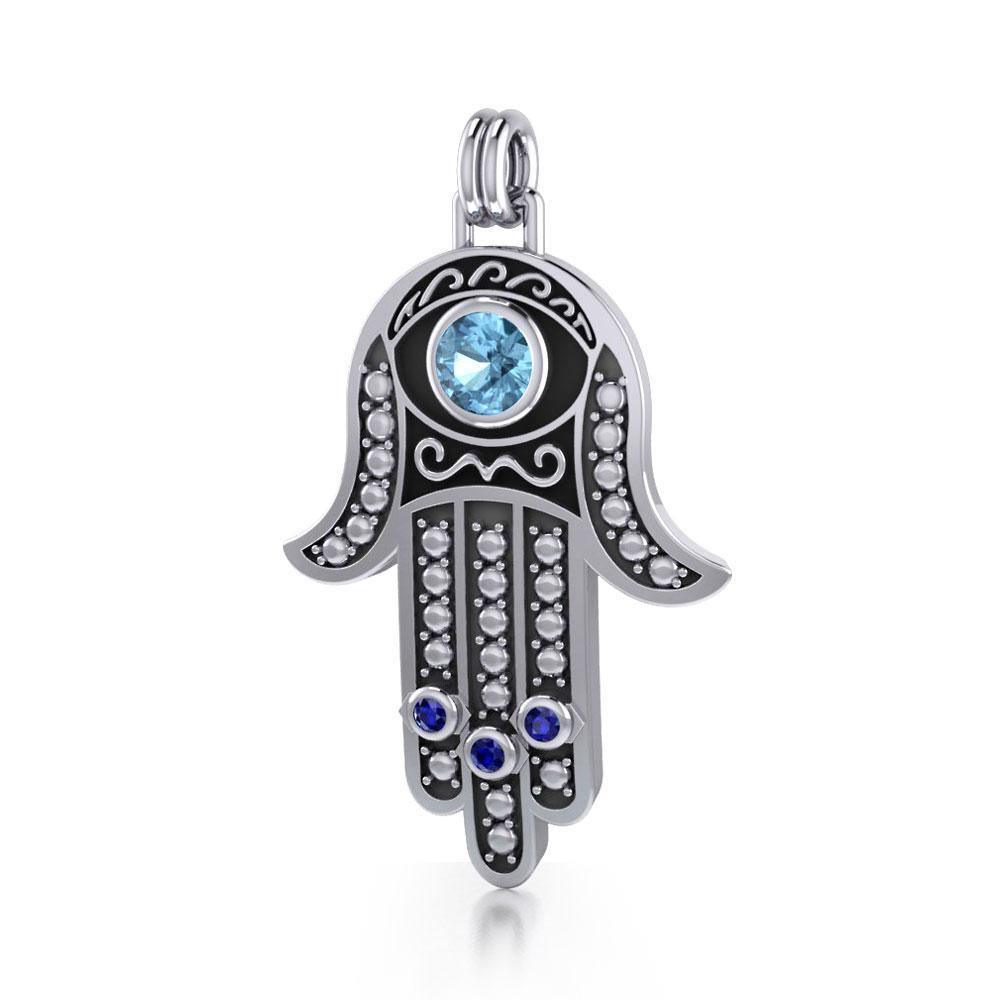 Hamsa Silver Pendant TPD4177 Pendant