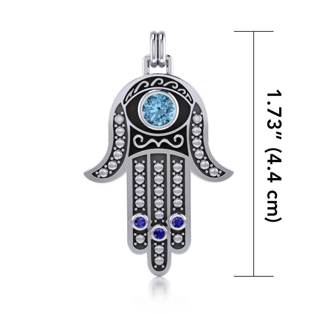 Hamsa Silver Pendant TPD4177 Pendant