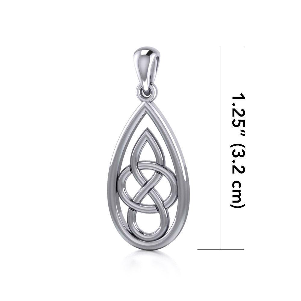 Modern Celtic Knot Silver Pendant TPD4197 Pendant