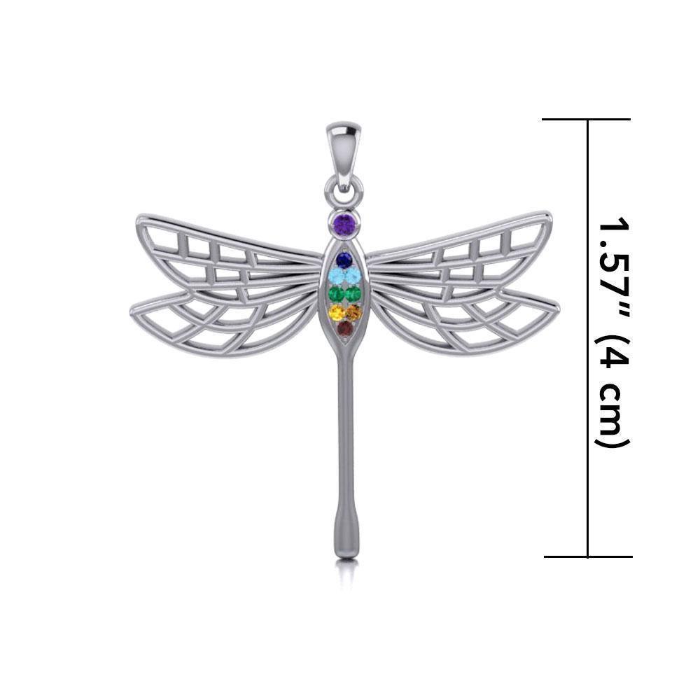 Lovely Spiritual Chakra Dragonfly Pendant TPD4214 Pendant