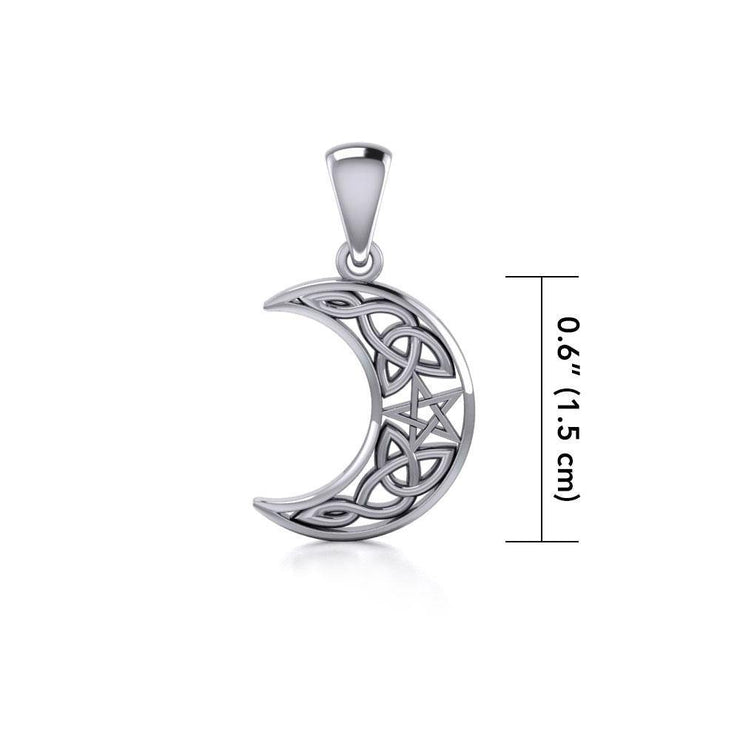 Wish Upon the Enchanting Magick Moon Silver Pendant TPD422 Pendant
