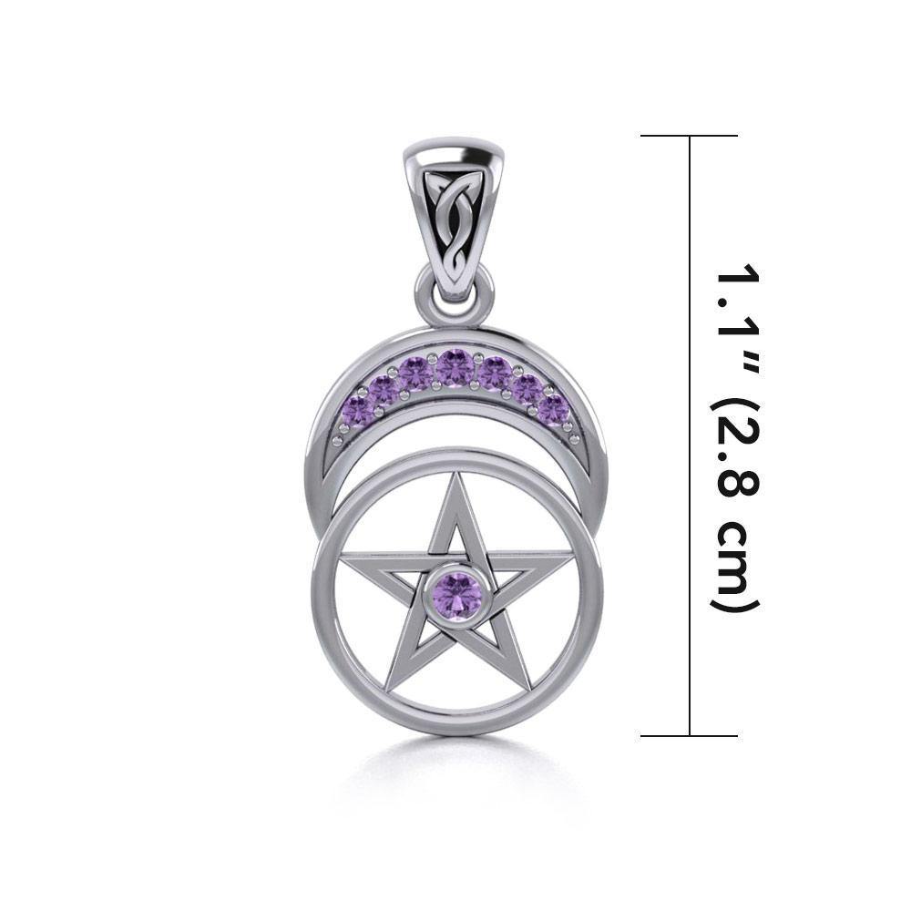 The Star with Double Crecesnt Moon Pendant TPD4270 Pendant