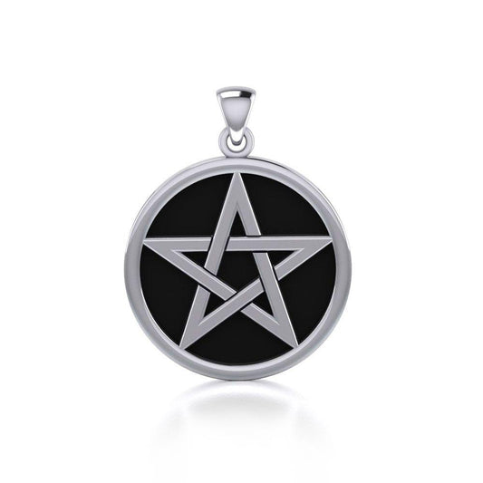 Scrying Divining Pentacle Sterling Silver Pendant TPD4754 Pendant