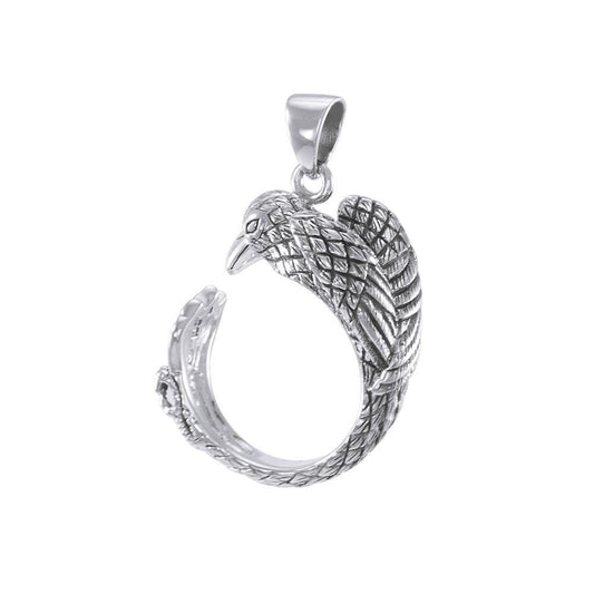 Sterling Silver Raven Pendant TPD4846 Pendant