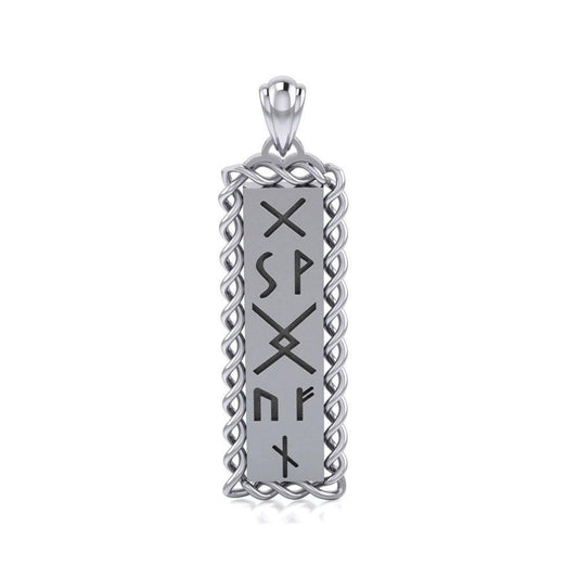 Runes of Woden Sterling Silver Pendant TPD5027 Pendant