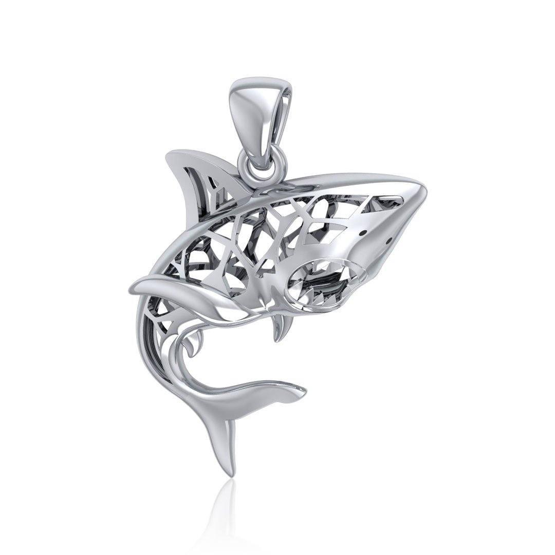 Window to Universe Shark Silver Pendant TPD5045 Pendant