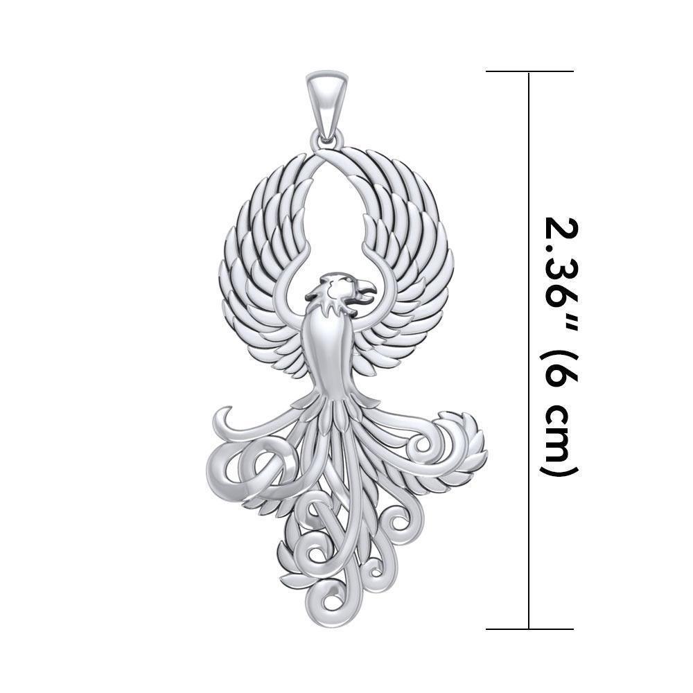 Majestic Phoenix Sterling Silver Pendant TPD5071 Pendant