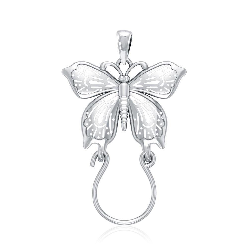 Butterfly Silver Charm Holder Pendant TPD5080 Pendant