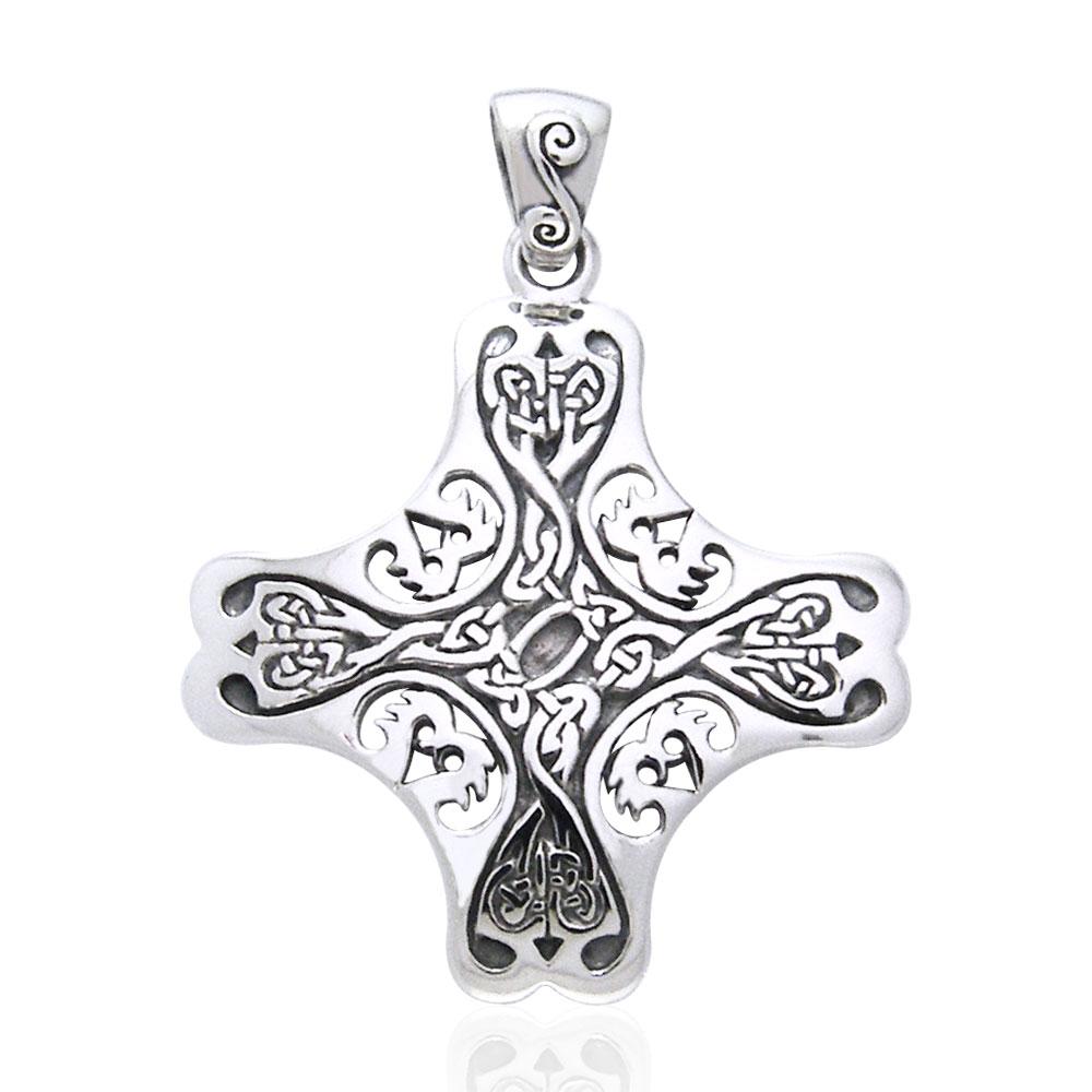Celtic Cross of the Holy Spirit Silver TPD966 Pendant
