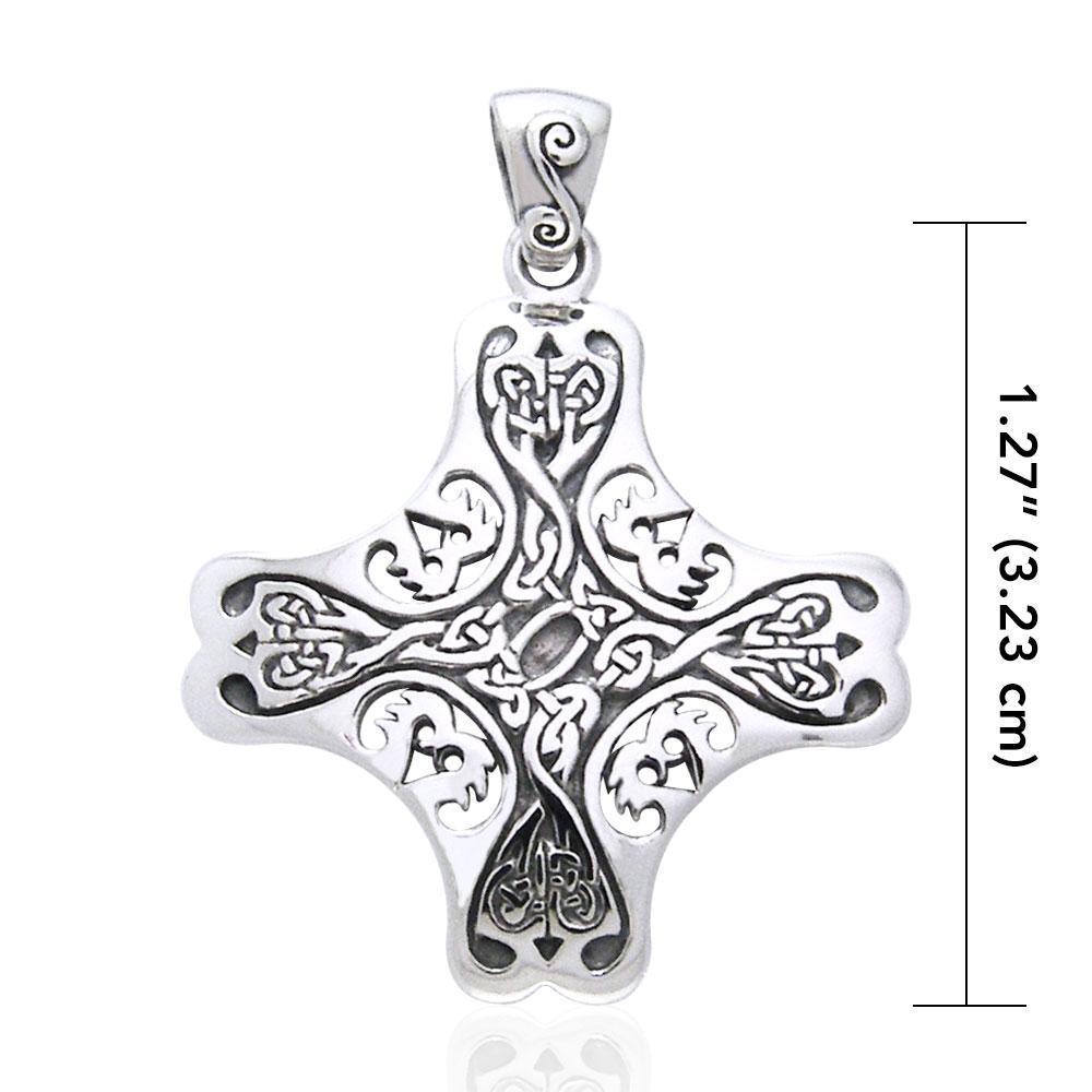 Celtic Cross of the Holy Spirit Silver TPD966 Pendant