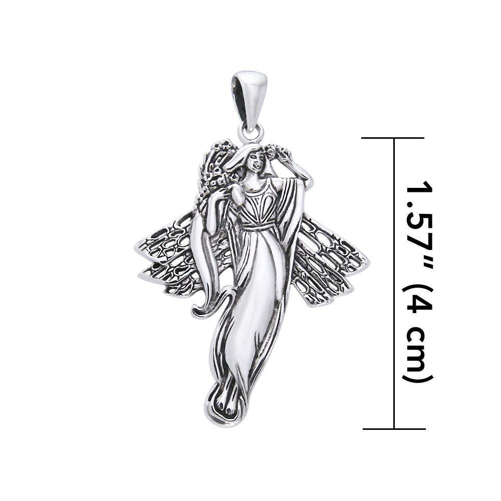 Blossoming fairy waiting to be your friend ~ Sterling Silver Jewelry  TPD970 Pendant