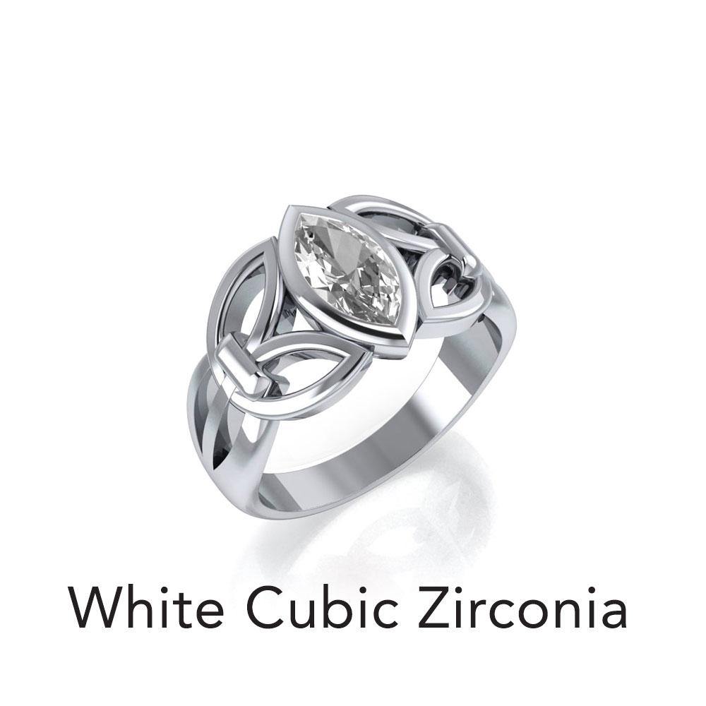 Celtic Knotwork Sterling Silver Ring TR1750 Ring