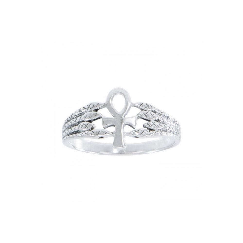 TR1863 Ankh Snake Pendant