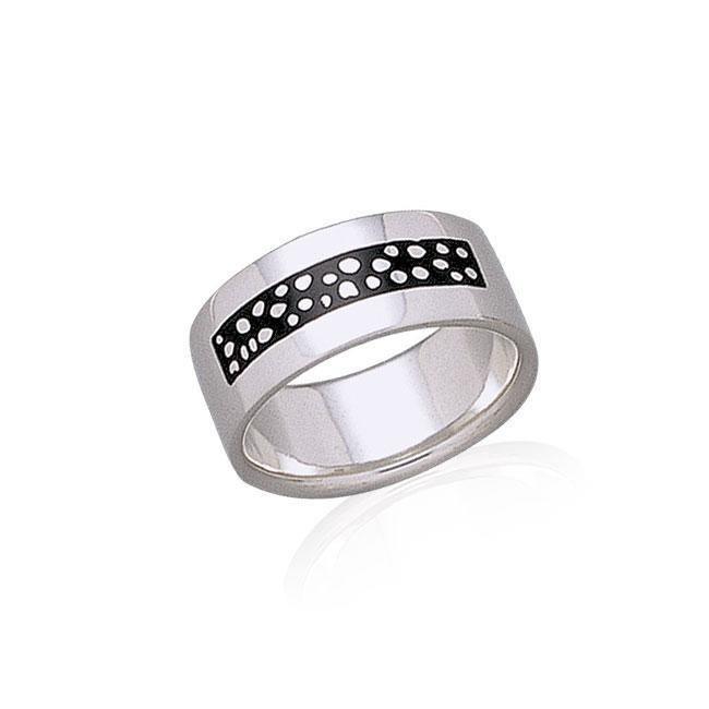 Dot Enamel Silver Ring TR1882 Ring