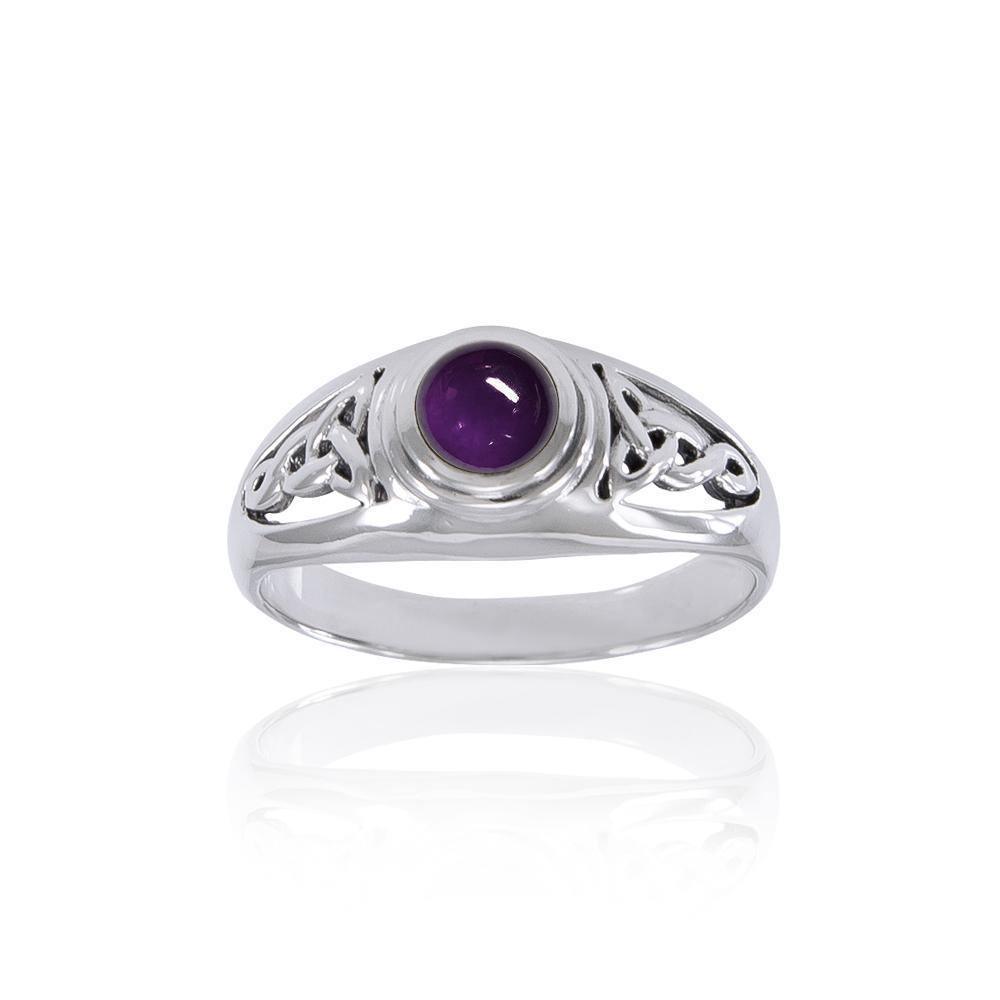 Trust in the endless possibilities ~ Sterling Silver Celtic Knotwork Ring TR2103 Ring