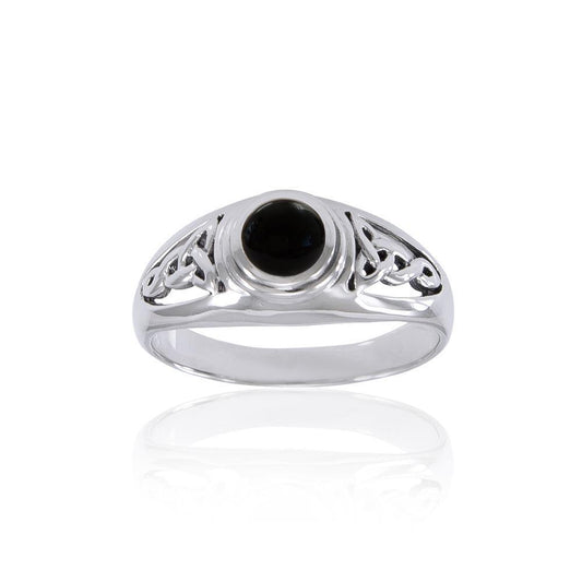 Trust in the endless possibilities ~ Sterling Silver Celtic Knotwork Ring TR2103 Ring