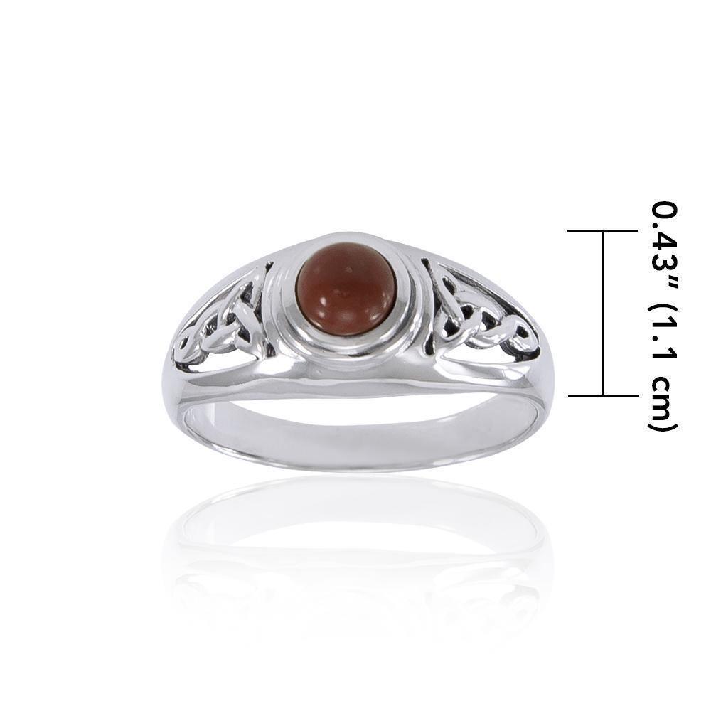 Trust in the endless possibilities ~ Sterling Silver Celtic Knotwork Ring TR2103 Ring