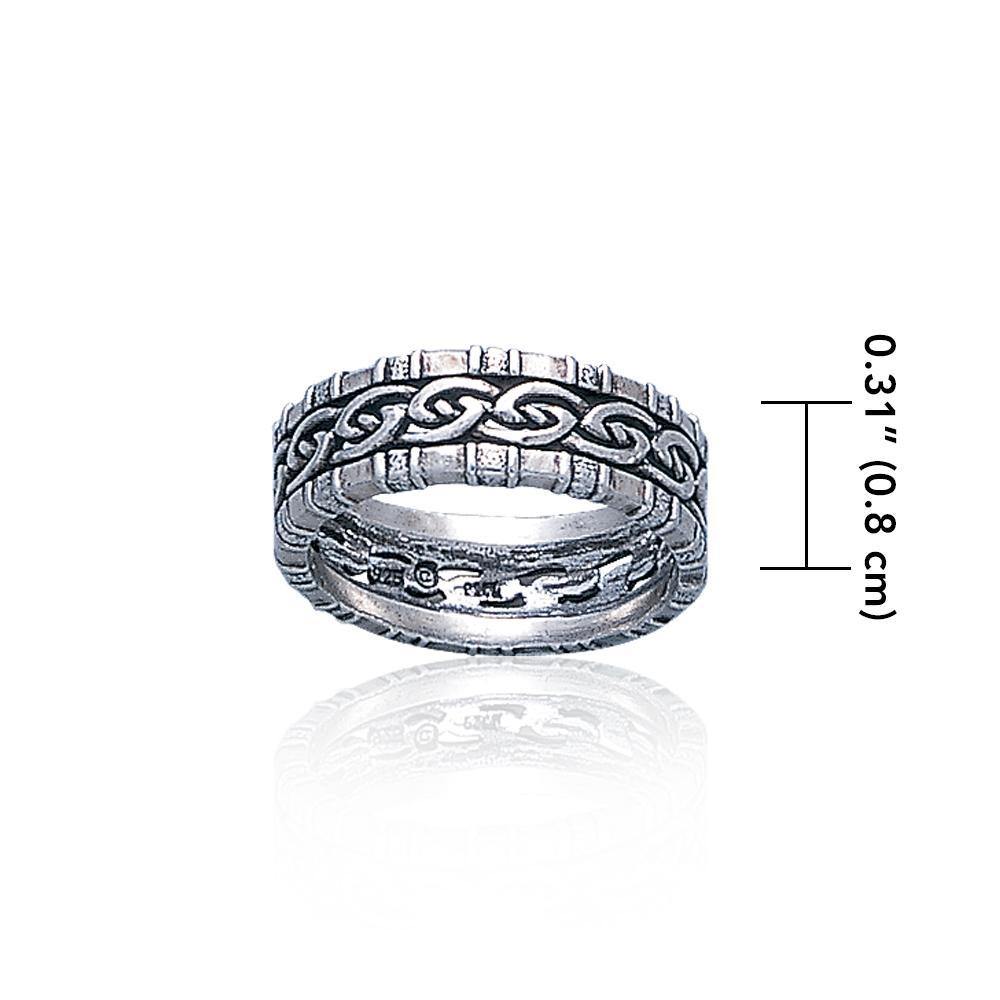 A Celtic symbol with no beginning and end ~ Knotwork Ring TR3416 Ring
