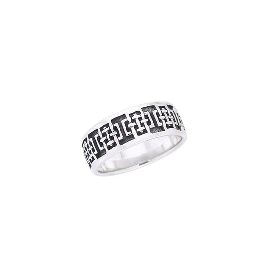 A step of time ~ Celtic Knotwork Sterling Silver Ring TR358 Ring