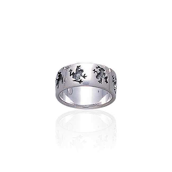 Silver Frog Sterling Silver Ring TR896 Ring