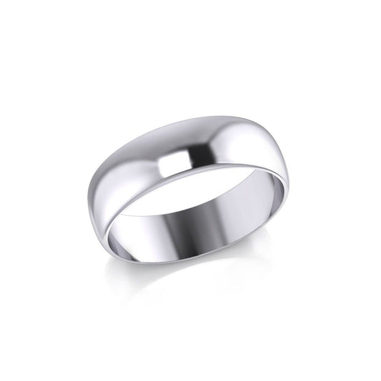 Elegance Silver Wedding Band Ring TRI1166 Ring