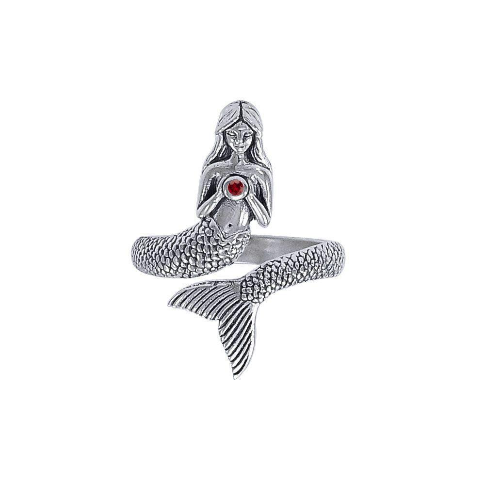Seek your imagination with the Sea Mermaid ~ Sterling Silver Wrap Ring TRI1328 Ring