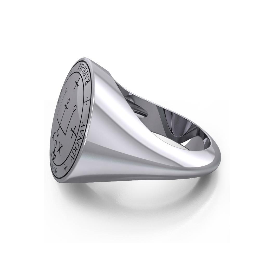 Sigil of the Archangel Raphael Sterling Silver Ring TRI1566 Ring
