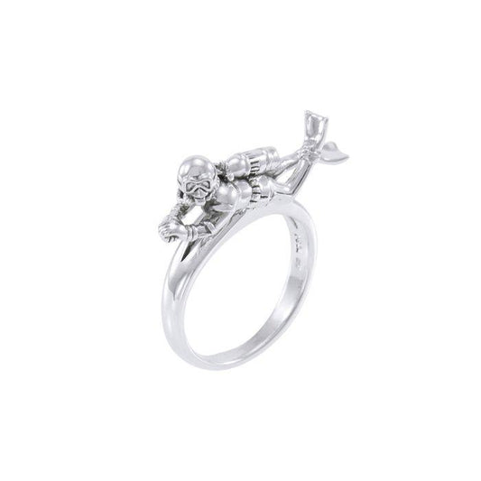 Diver Sterling Silver Ring  TRI1634 Ring