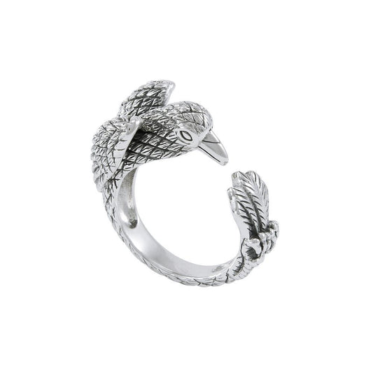 Sterling Silver Raven Ring TRI1638 Ring