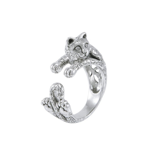 Sterling Silver Celtic Cat Ring TRI1639 Ring
